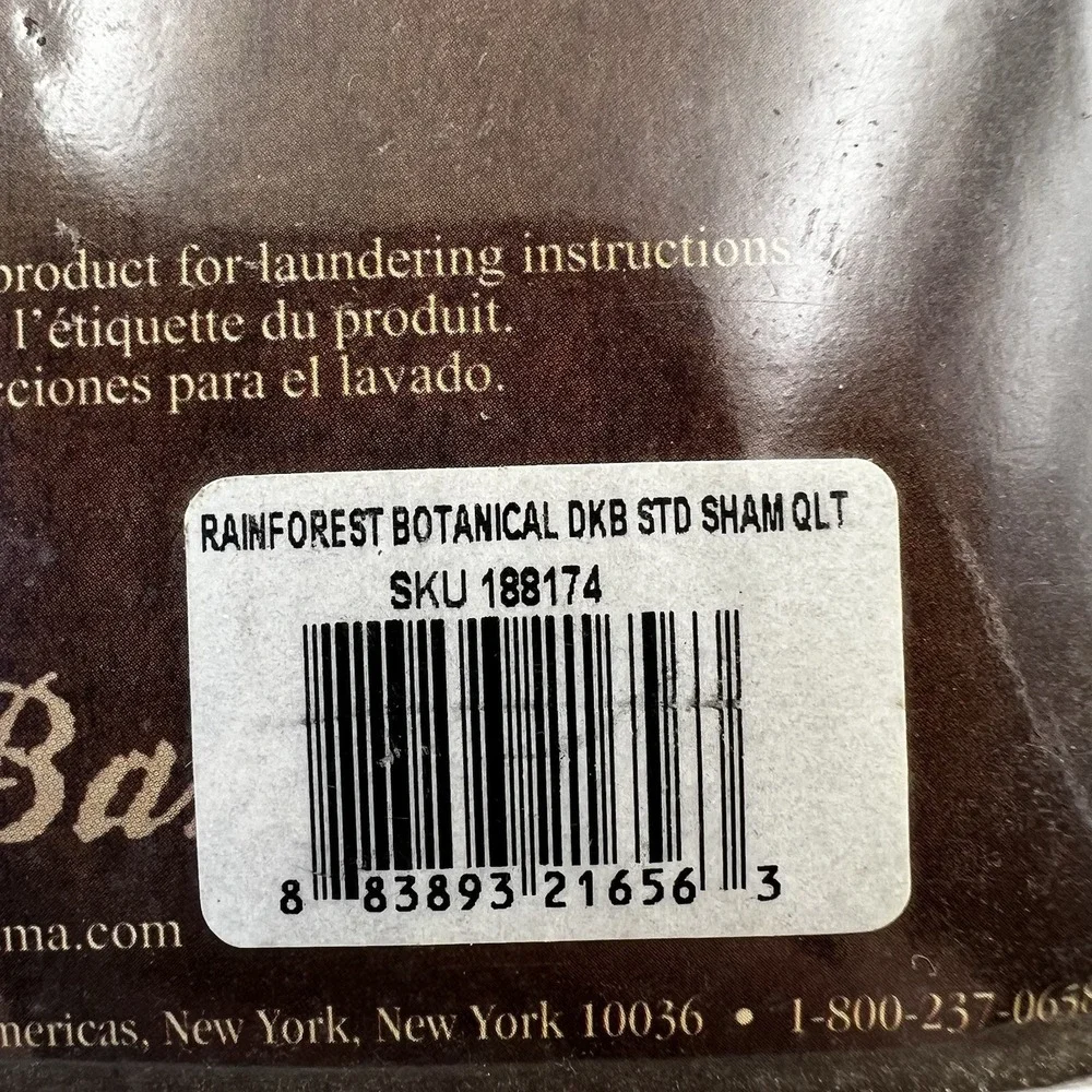 NEW! Tommy Bahama Home Rainforest Botanical Standard 20